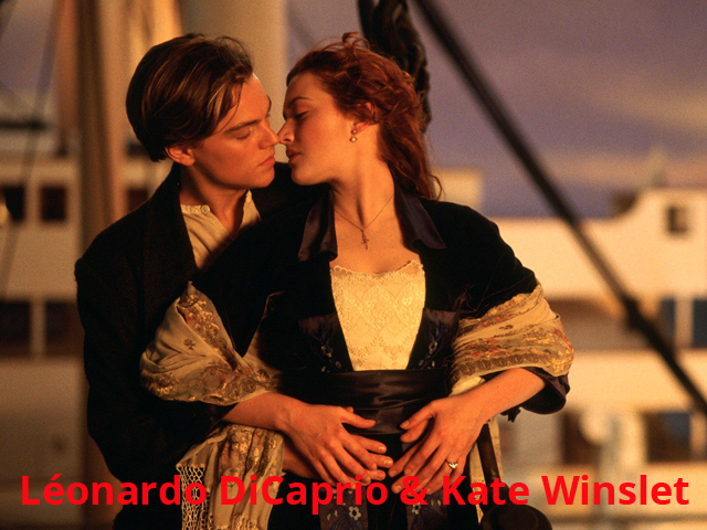 Le baiser de Leonardo DiCaprio et Kate Winslet - 640 x 480