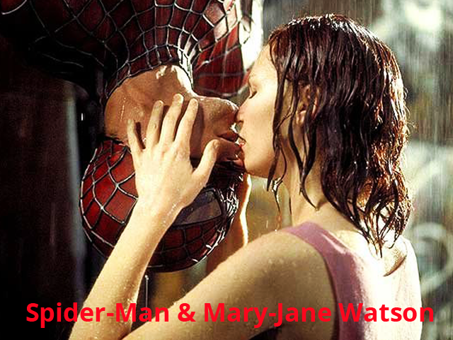 Le baiser  Spiderman et Mary-Jane Watson - 640 x 480