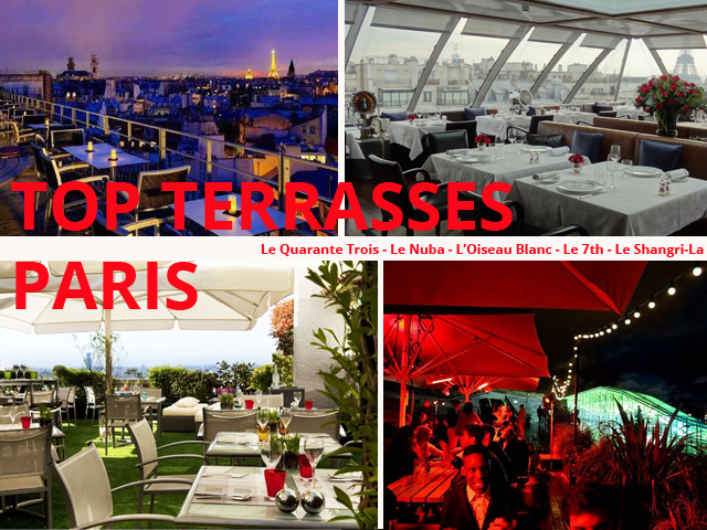 Top terrasses  Paris 