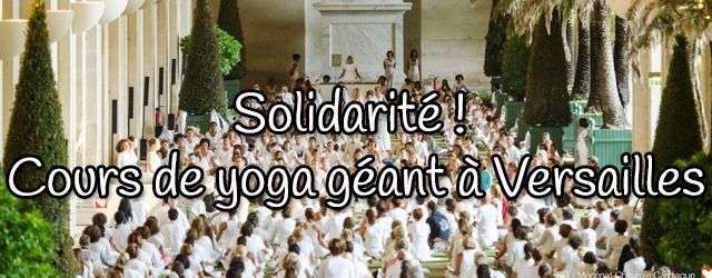 Solidarité : cours de yoga géant à Versailles
