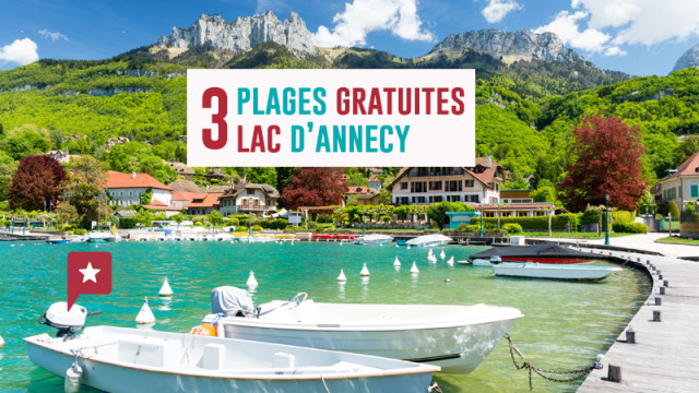 3 belles plages gratuites au bord du lac d'Annecy