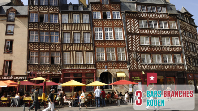 3 bars branchés à Rouen 