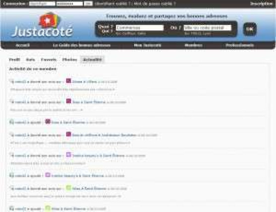 Encore des nouveautés sur Justacoté !