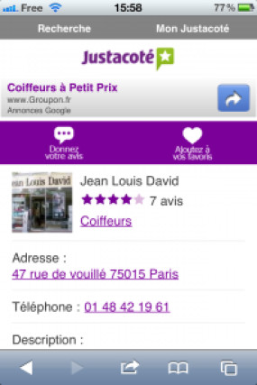 Découvrez le nouveau site Justacoté pour mobile