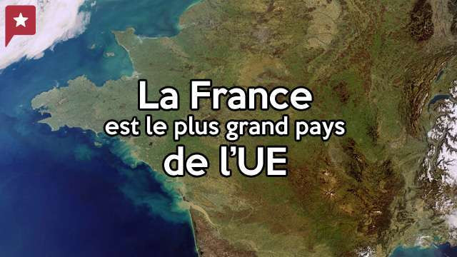 Superficie de la France par rapport au reste du monde