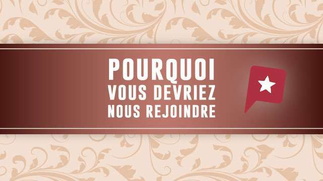 Découvrez pourquoi vous devriez nous rejoindre !
