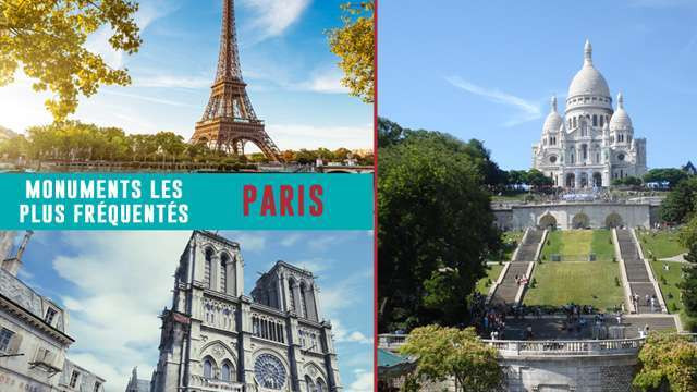 La tour Eiffel n'est pas le monument le plus visité à Paris