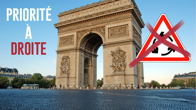 La priorité inversée des ronds-points parisiens