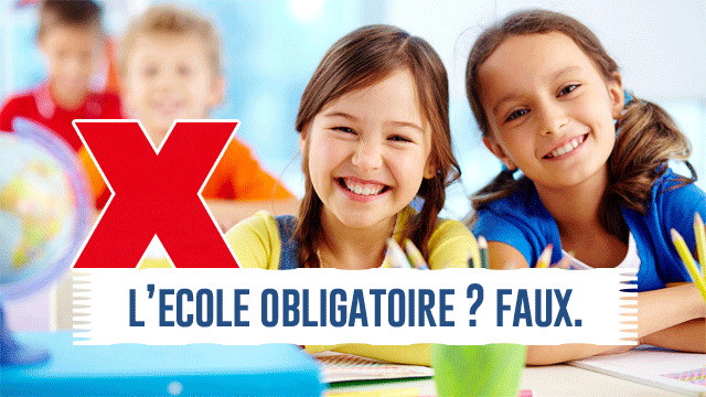L'école n'est PAS obligatoire en France