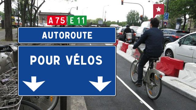 Autoroute pour vélos à Paris