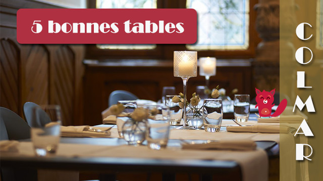 5 bonnes tables à Colmar